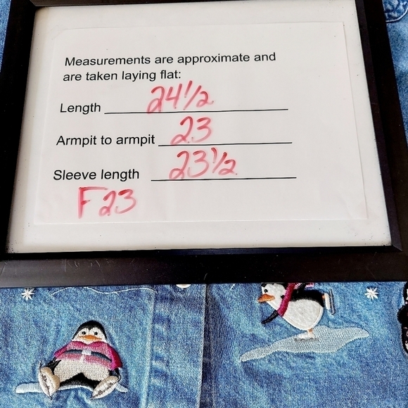 CHRISTOPHER & BANKS Denim Shirt Jacket Embroidered - Picture 7 of 16